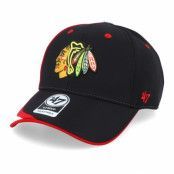 47 Brand - NHL Svart adjustable Keps - Chicago Blackhawks Neutral Zone Mvp Black/Red Adjustable @ Hatstore