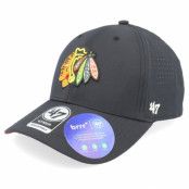 47 Brand - NHL Svart adjustable Keps - Chicago Blackhawks NHL Back Line Mvp Black Adjustable @ Hatstore