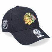 47 Brand - NHL Svart adjustable Keps - Chicago Blackhawks NHL Sure Shot MVP Black Adjustable @ Hatstore