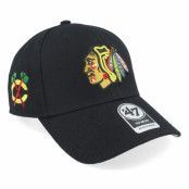 47 Brand - NHL Svart adjustable Keps - Chicago Blackhawks Sure Shot Mvp Black Adjustable @ Hatstore