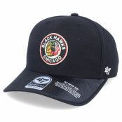 47 Brand - NHL Svart adjustable Keps - Hatstore Exclusive x Chicago Blackhawks MVP Cold Zone Vintage Black Adjustable @ Hatstore