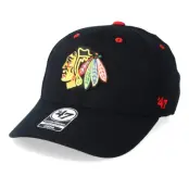 47 Brand - NHL Svart flexfit Keps - Chicago Blackhawks Kickoff Wool 47 Contender Black/Red Stretch Fit @ Hatstore