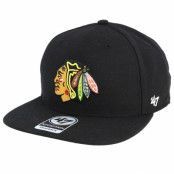 47 Brand - NHL Svart snapback Keps - Chicago Blackhawks No Shot 47 Captain Black Snapback @ Hatstore