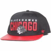 47 Brand - NHL Svart snapback Keps - Chicago Blackhawks Redondo Black Snapback @ Hatstore