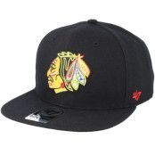 47 Brand - NHL Svart snapback Keps - Chicago Blackhawks Sure Shot Black Snapback @ Hatstore