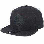 47 Brand - NHL Svart snapback Keps - Chicago Blackhawks Vintage Black/Black Snapback @ Hatstore