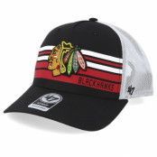 47 Brand - NHL Svart trucker Keps - Chicago Blackhawks Black Altitude 47 Mvp Mesh Black/White/Red Trucker @ Hatstore