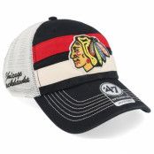 47 Brand - NHL Svart trucker Keps - Chicago Blackhawks Clubhouse Boon Clean Up Black Trucker @ Hatstore