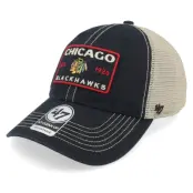 47 Brand - NHL Svart trucker Keps - Chicago Blackhawks NHL 47 Clean Up Vintage Black Trucker @ Hatstore