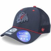 47 Brand - NHL Svart trucker Keps - Chicago Blackhawks NHL Brrr Mesh Pop Mvp Black Trucker @ Hatstore