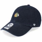 47 Brand - NHL Svart unconstructed Keps - Chicago Blackhawks Base Runner Clean Up Black @ Hatstore