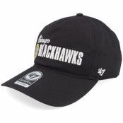 47 Brand - NHL Svart unconstructed Keps - Chicago Blackhawks Midway Hitch Lc Black Dad Cap @ Hatstore