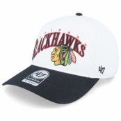 47 Brand - NHL Vit adjustable Keps - Chicago Blackhawks NHL Wave Hitch White/Black Adjustable @ Hatstore