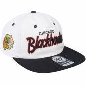 47 Brand - NHL Vit snapback Keps - Chicago Blackhawks Crosstown Captain White/Black Snapback @ Hatstore