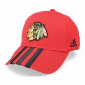 Adidas - NHL Röd adjustable Keps - Chicago Blackhawks 3 Stripe Struc Red Adjustable @ Hatstore