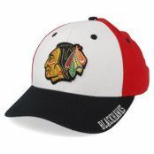 Adidas - NHL Röd adjustable Keps - Chicago Blackhawks Cotton 3 Colour White/Red/Black Adjustable @ Hatstore