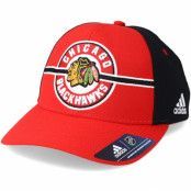 Adidas - NHL Röd adjustable Keps - Chicago Blackhawks Strucured Red/Black Adjustable @ Hatstore