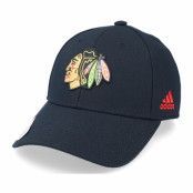 Adidas - NHL Svart adjustable Keps - Chicago Blackhawks NHL Wool Struct Black Adjustable @ Hatstore