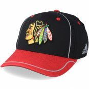 Adidas - NHL Svart flexfit Keps - Chicago Blackhawks Alpha Black/Red Flexfit @ Hatstore