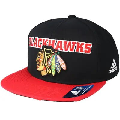 Adidas - NHL Svart snapback Keps - Chicago Blackhawks Dassler Brim Black Snapback @ Hatstore