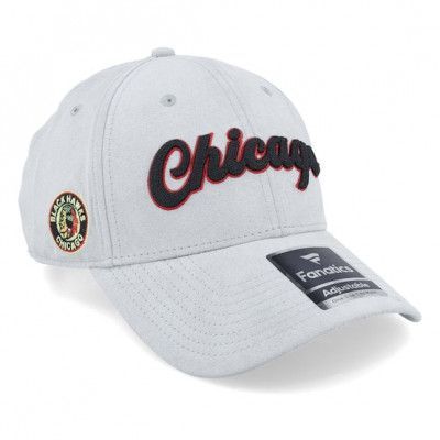 Fanatics - NHL Grå adjustable Keps - Chicago Blackhawks Stone Gray Adjustable @ Hatstore