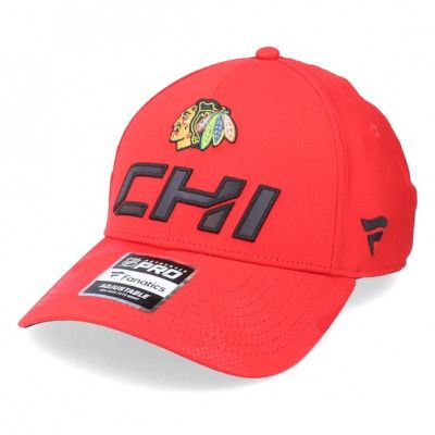 Fanatics - NHL Röd adjustable Keps - Chicago Blackhawks Locker Room Athl Red Adjustable @ Hatstore
