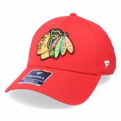 Fanatics - NHL Röd adjustable Keps - Chicago Blackhawks Primary Logo Core Velcro Strap Red Adjustable @ Hatstore