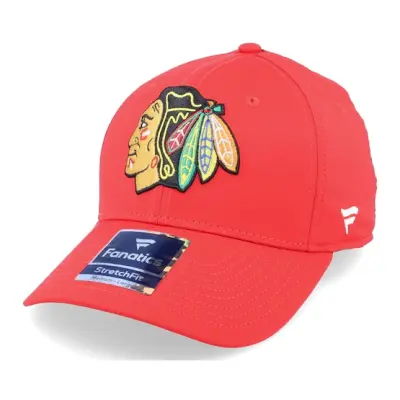 Fanatics - NHL Röd flexfit Keps - Chicago Blackhawks Core Athletic Red Flexfit @ Hatstore