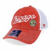 Fanatics - NHL Röd trucker Keps - Chicago Blackhawks Avalanche Core Dark Garnet Red/White Trucker @ Hatstore