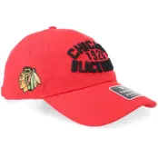 Fanatics - NHL Röd unconstructed Keps - Chicago Blackhawks Archer Un Athletic Red Dad Cap @ Hatstore