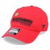 Fanatics - NHL Röd unconstructed Keps - Chicago Blackhawks Authentic Pro Locker Room Dad Cap Red Adjustable @ Hatstore