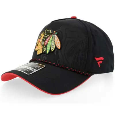 Fanatics - NHL Svart adjustable Keps - Chicago Blackhawks Draft 1 Black/Red Adjustable @ Hatstore