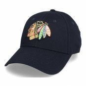 Fanatics - NHL Svart adjustable Keps - Chicago Blackhawks Value Core Black Adjustable @ Hatstore