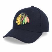 Fanatics - NHL Svart adjustable Keps - Chicago Blackhawks Value Core Structured Black Adjustable @ Hatstore