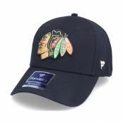 Fanatics - NHL Svart flexfit Keps - Chicago Blackhawks Primary Logo Core Flex Fit Fitted Black Flexfit @ Hatstore