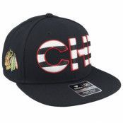 Fanatics - NHL Svart snapback Keps - Chicago Blackhawks Authentic Pro Rink Flat Brim  Black Snapback @ Hatstore