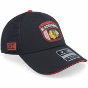 Fanatics - NHL Svart trucker Keps - Chicago Blackhawks Authentic Pro Draft Black/A. Red Trucker @ Hatstore