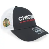 Fanatics - NHL Svart trucker Keps - Chicago Blackhawks Authentic Pro Rink Black/White Trucker @ Hatstore