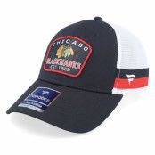 Fanatics - NHL Svart trucker Keps - Chicago Blackhawks Black/Red Trucker @ Hatstore