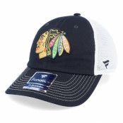 Fanatics - NHL Svart trucker Keps - Chicago Blackhawks Core Dad Cap Black Trucker @ Hatstore