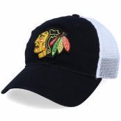 Fanatics - NHL Svart trucker Keps - Chicago Blackhawks Value Core Unstructured Black/White Trucker @ Hatstore