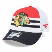 Fanatics - NHL Svart trucker Keps - Kids Chicago Blackhawks NHL Draft Home Structured Red/Black/White Trucker @ Hatstore