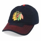 Fanatics - NHL Svart unconstructed Keps - Chicago Blackhawks Fan Unstructured Black Adjustable @ Hatstore