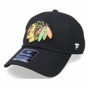 Fanatics - NHL Svart unconstructed Keps - Chicago Blackhawks Primary Logo Core Black Dad Cap @ Hatstore