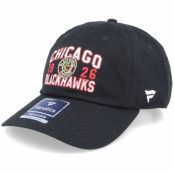 Fanatics - NHL Svart unconstructed Keps - Chicago Blackhawks True Classic Black Dad Cap @ Hatstore