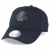 Keps Chicago Blackhawks Black Volley Adjustable - Mitchell & Ness - Svart Reglerbar