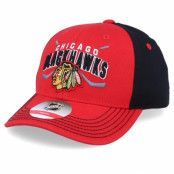Keps Kids Chicago Blackhawks Fan Faceoff Red/Black Adjustable - Outerstuff - Röd Barnkeps