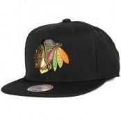 Keps Chicago Blackhawks Carat Snapback - Mitchell & Ness - Svart Snapback