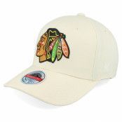 Mitchell&Ness - NHL Beige adjustable Keps - Chicago Blackhawks Khaki Classic Red Khaki Adjustable @ Hatstore