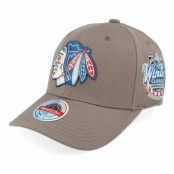 Mitchell&Ness - NHL Brun adjustable Keps - Hatstore Exclusive x Chicago Blackhawks Cedar Retouch Brown Adjustable @ Hatstore